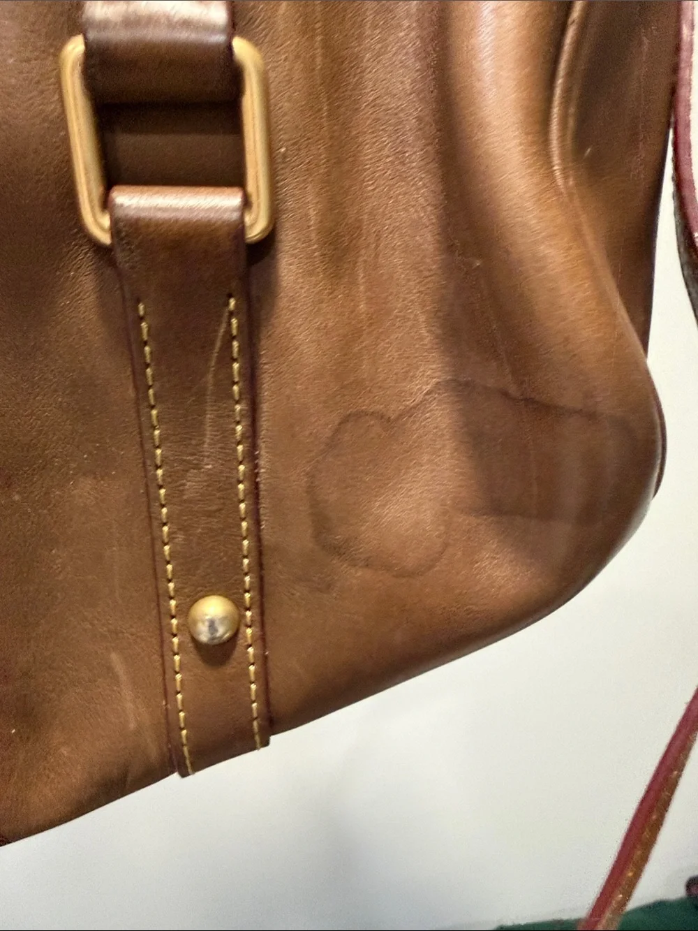 Dooney & Bourke Brown Leather Satchel with Tassels